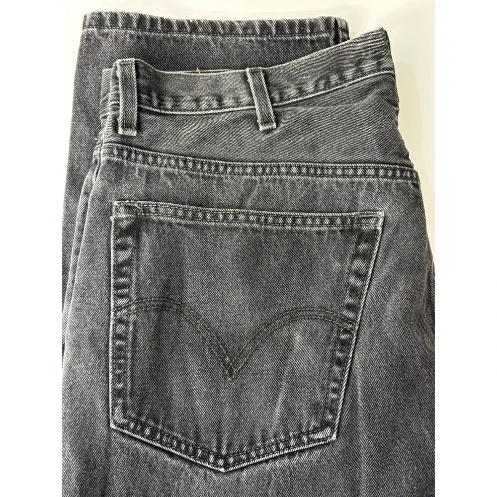 Levi's‎ 505 Straight Leg Jeans Mens Gray Denim Cotton Regular Fit Outdoor 38x29